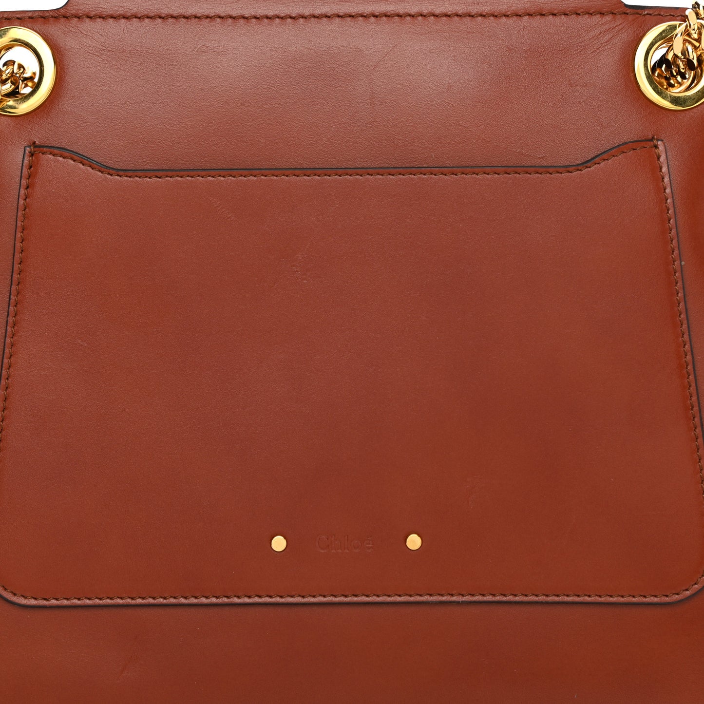 Shiny Calfskin Medium Annie Shoulder Bag Whiskey
