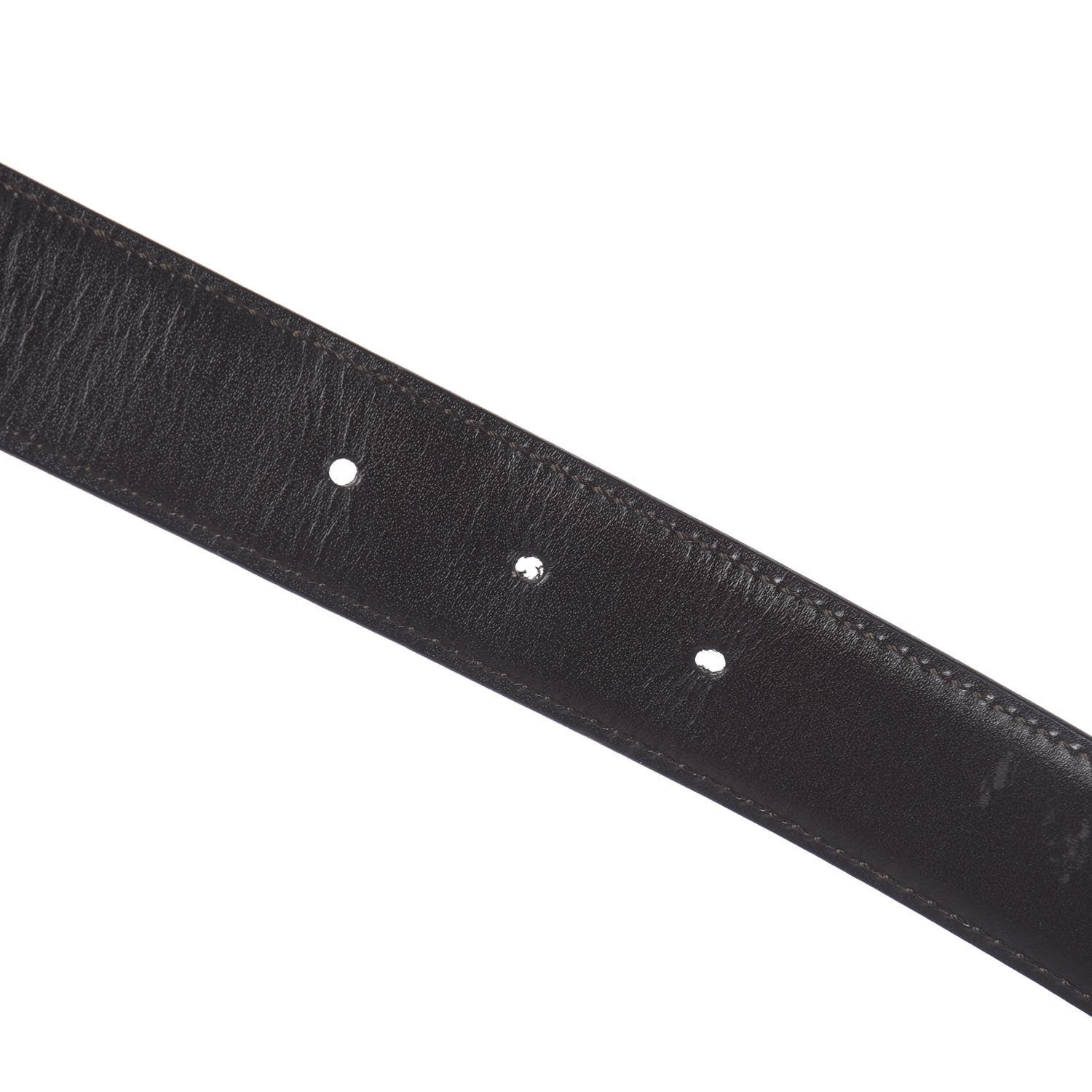Gucci Calfskin Embossed Reversible Square G Buckle Belt 70 28 Black Brown 4 of 6