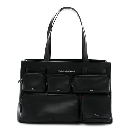 Christian Louboutin Calfskin Tactical Tote Black 1 of 17