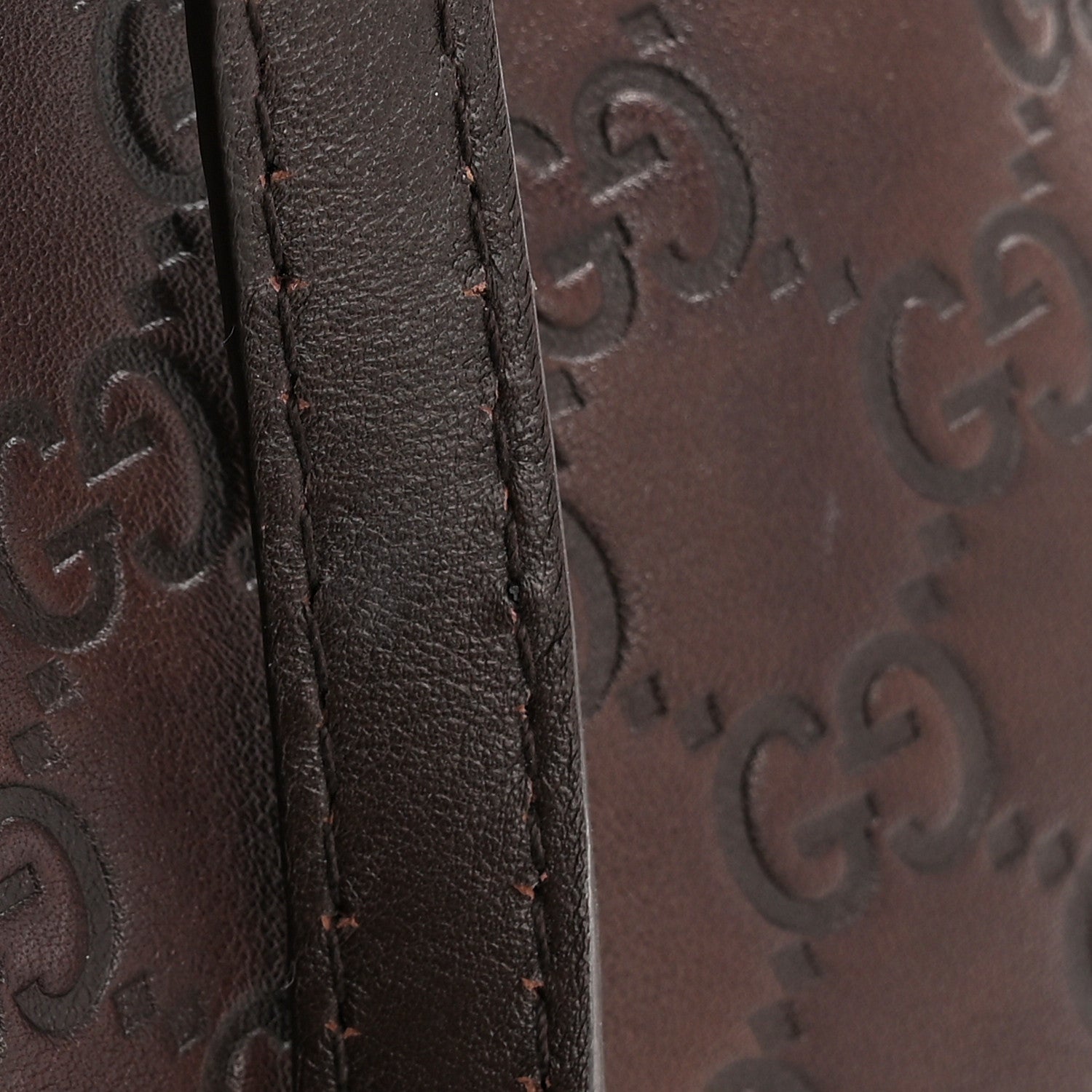 Gucci Guccissima Medium Mayfair Tote Dark Brown 11 of 14