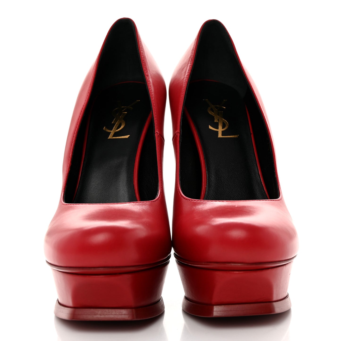Seta Calfskin Tribute 105 Platform Pumps 37.5 Rouge Orient