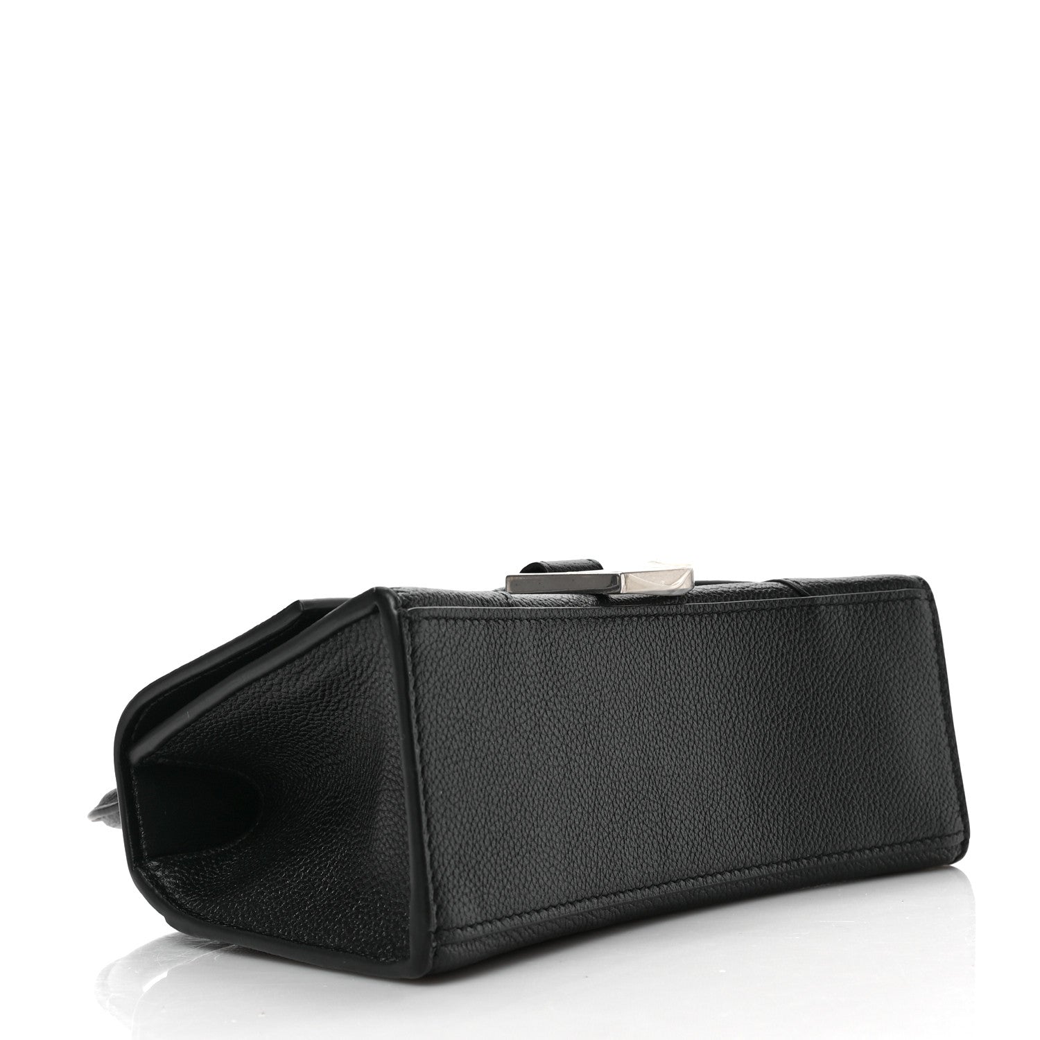 Balenciaga Grained Calfskin Hourglass Top Handle Bag XS Black 4 of 8