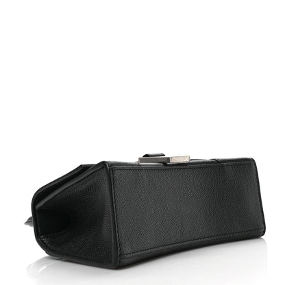 Balenciaga Grained Calfskin Hourglass Top Handle Bag XS Black 4 of 8