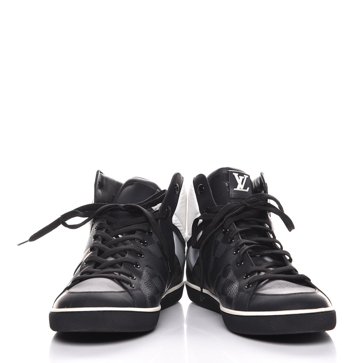 Calfskin Damier Graphite Heroes High Top Sneakers 11