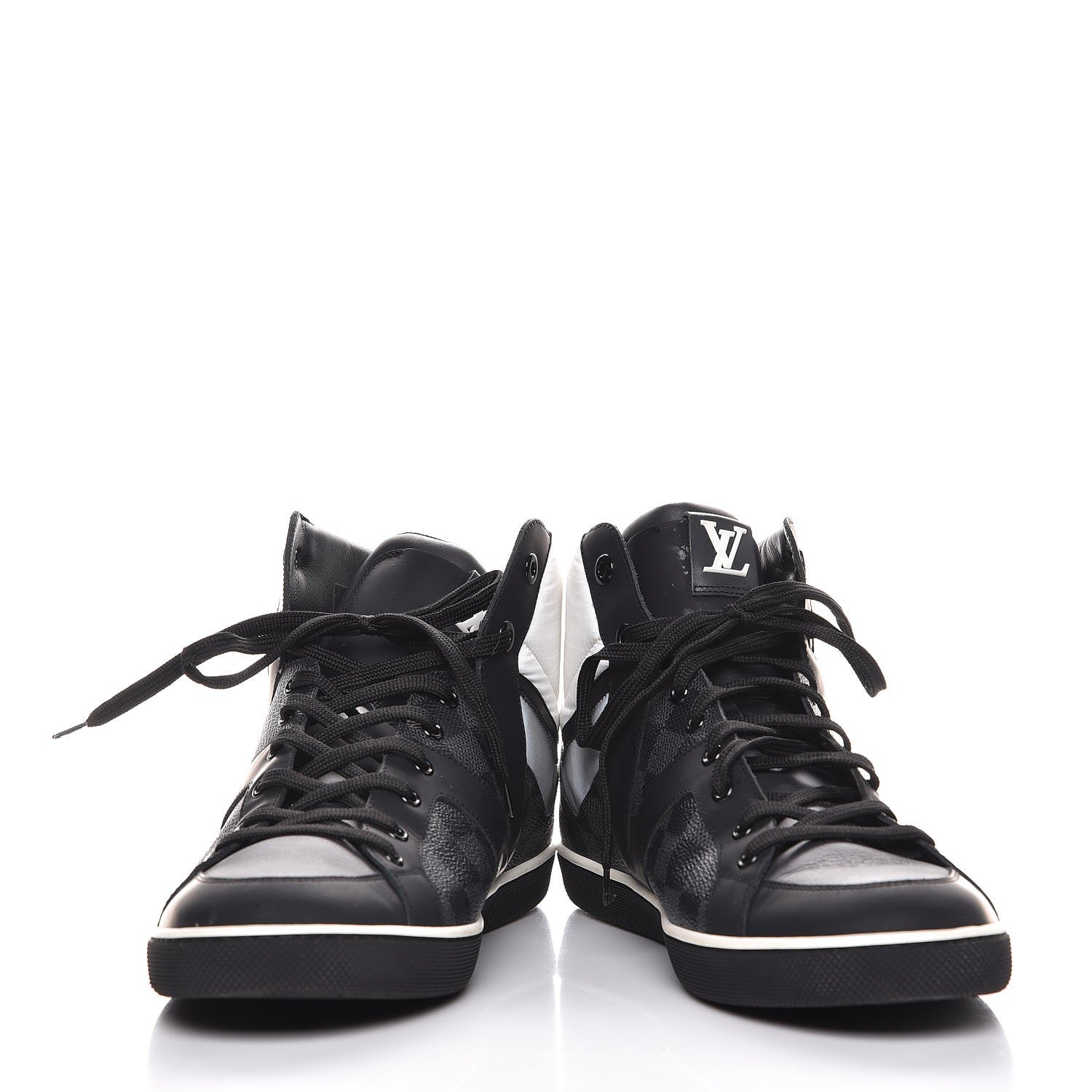 Louis Vuitton Calfskin Damier Graphite Heroes High Top Sneakers 11 6 of 10
