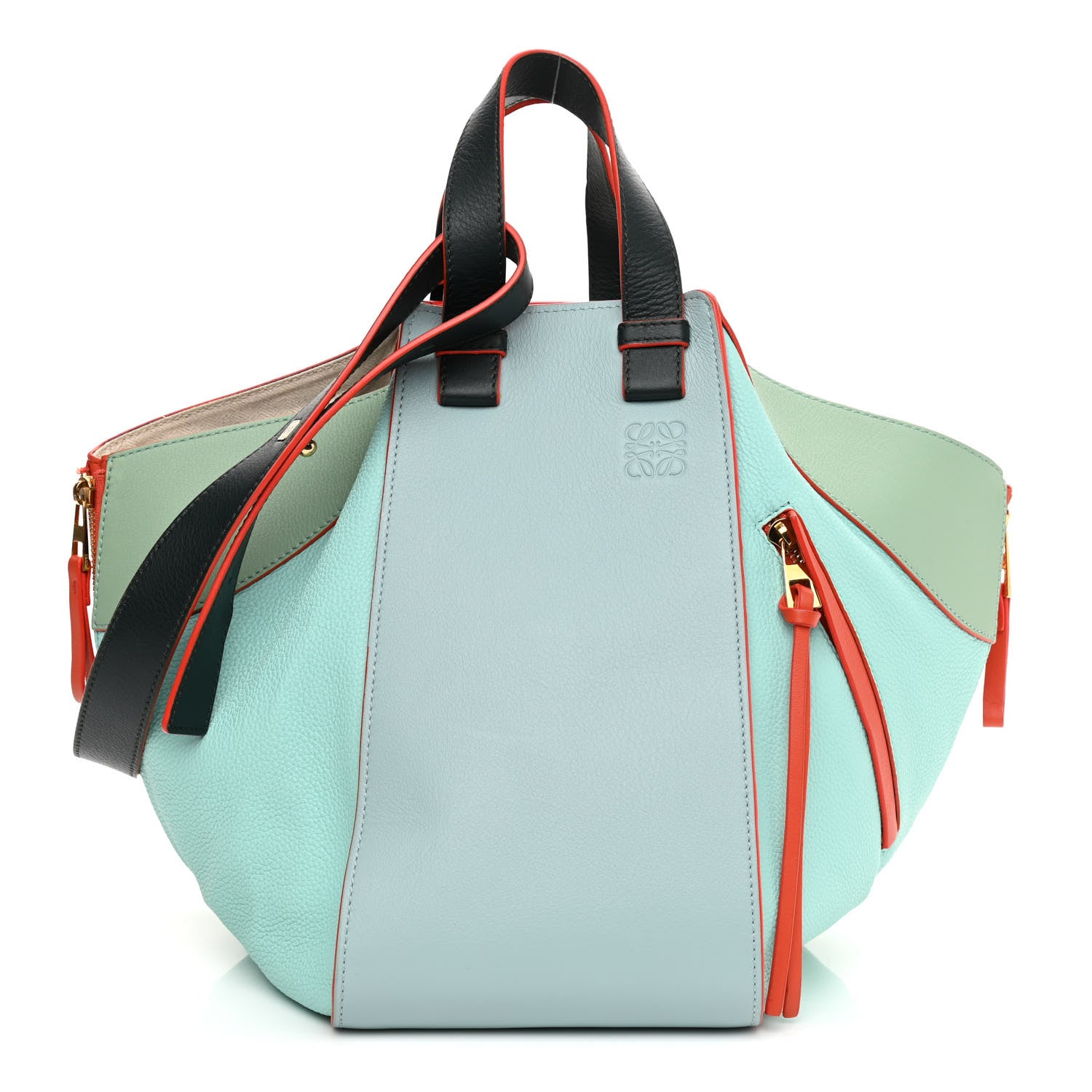 Loewe Calfskin Medium Hammock Shoulder Bag Blue Multicolor 1 of 9