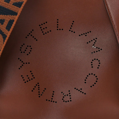 Stella McCartney Eco Alter Nappa Perforated Logo Mini Crossbody Cinnamon 7 of 10