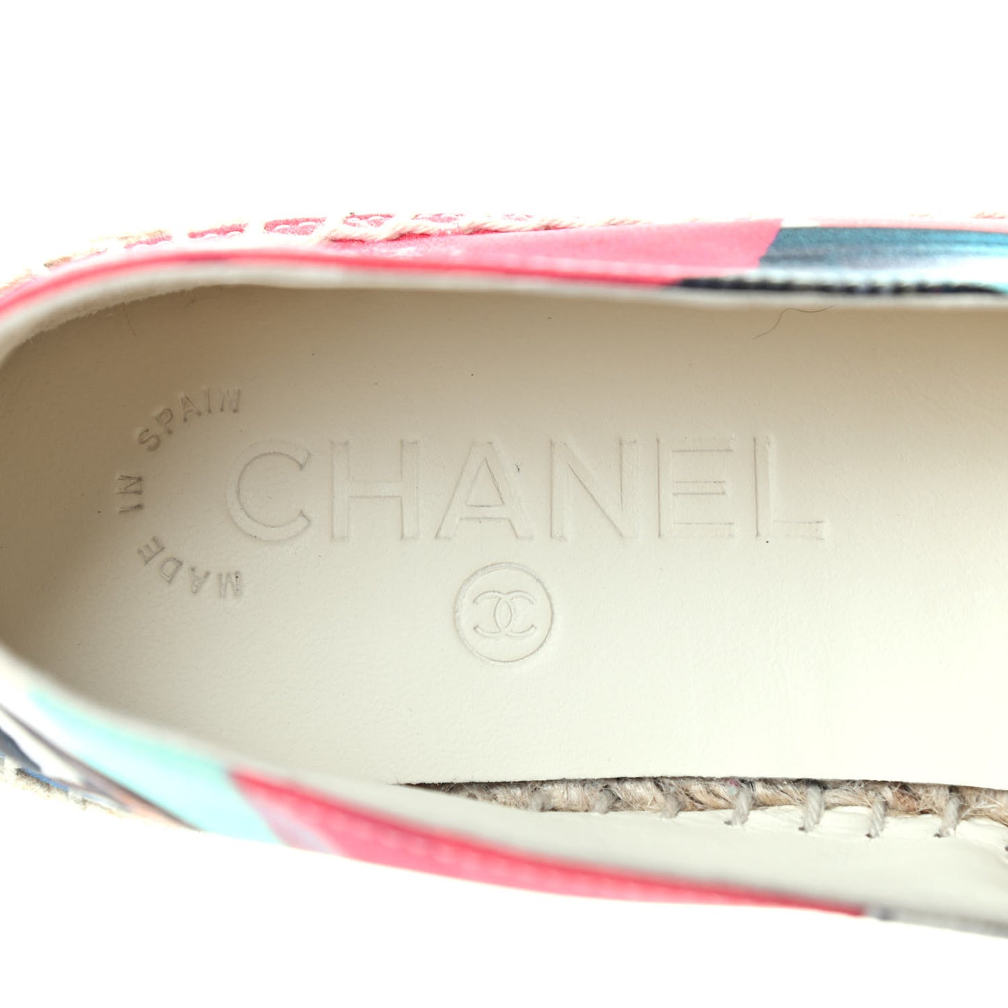 Fabric Patent CC Espadrilles 36 Multicolor Black