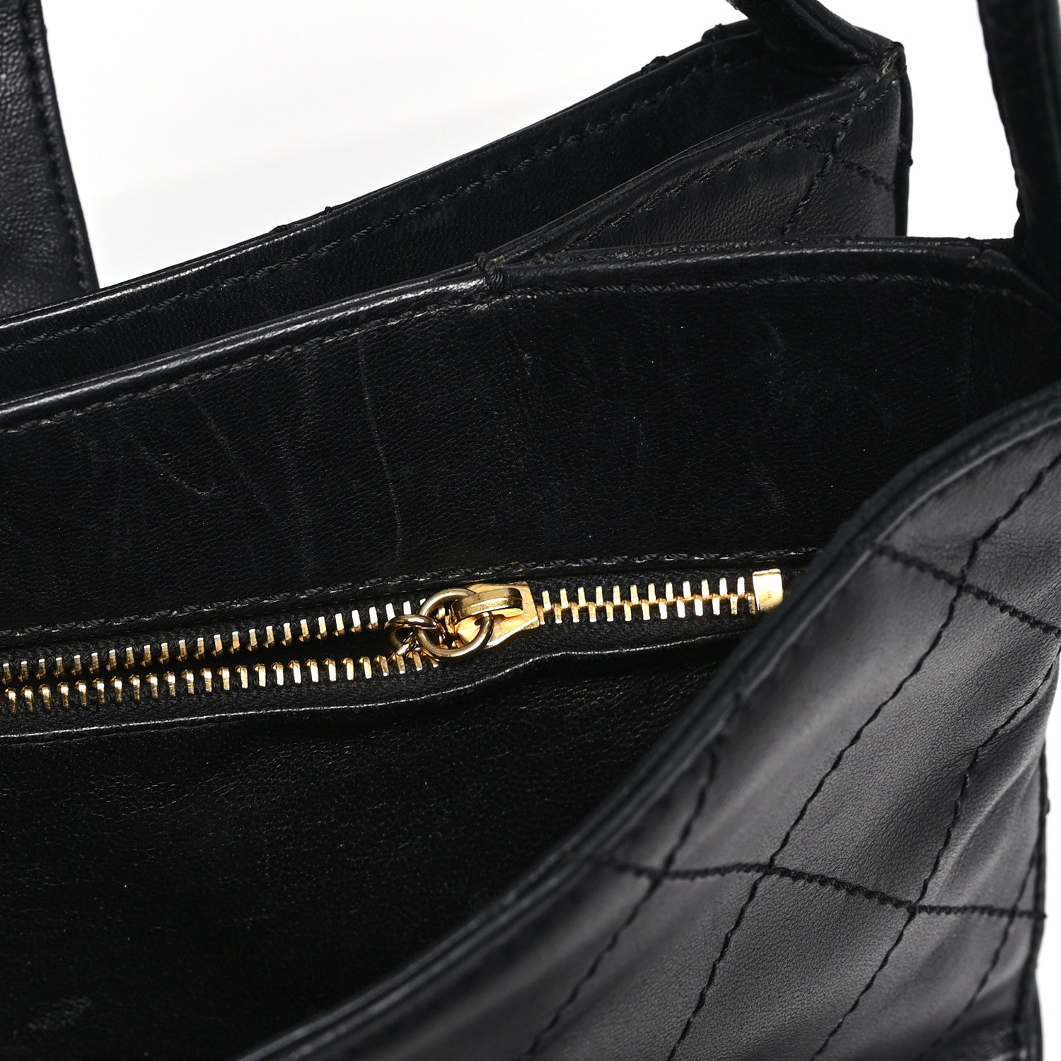 Chanel Lambskin Quilted CC Flap Shoulder Bag Black 1813108