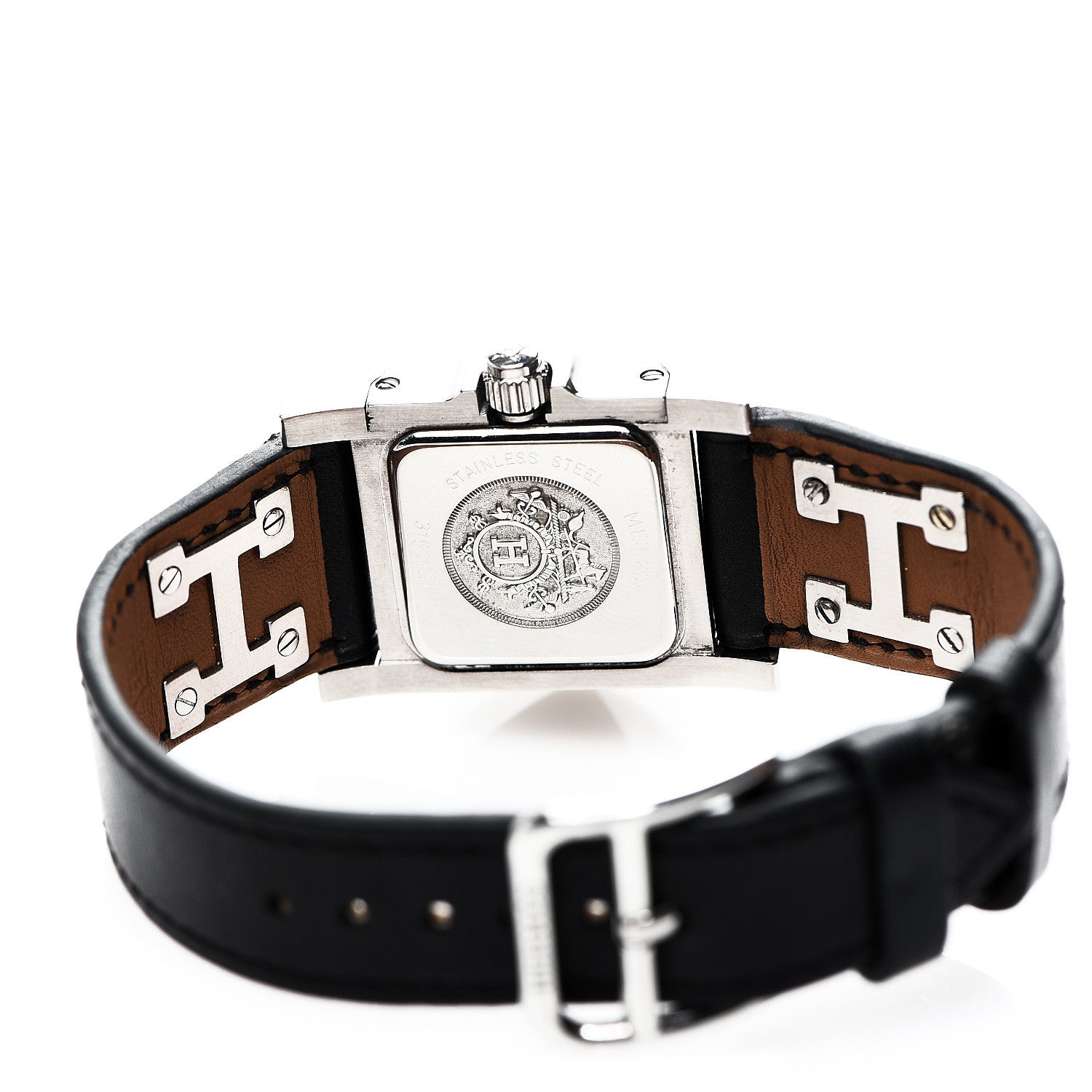 Hermes Stainless Steel Epsom 23mm Medor Quartz Watch Noir 5 of 8