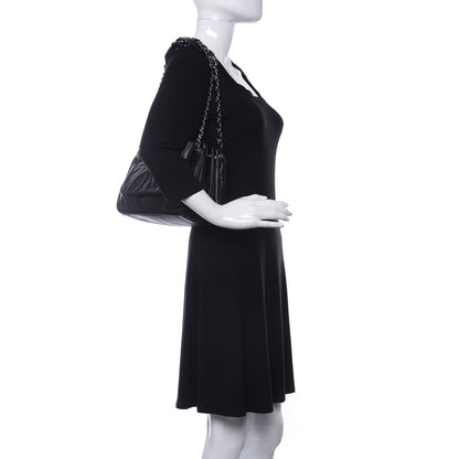 Chanel Calfskin Diagonal Ligne Flap Black 2 of 9