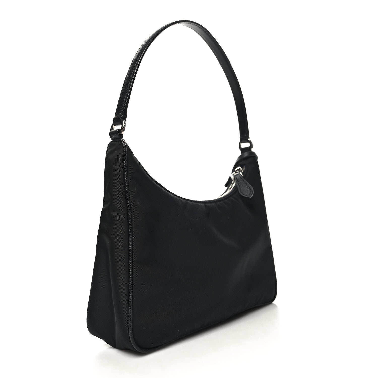 Prada Tessuto Nylon Saffiano Mini Re-Edition 2005 Bag Black 3 of 9