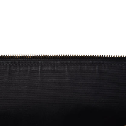 Saint Laurent Calfskin Crocodile Embossed Large Sac De Jour Carryall Pouch Black 8 of 8