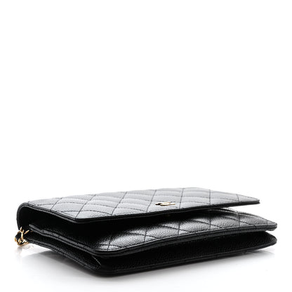 Chanel Caviar Quilted Wallet on Chain WOC Black 4 of 12