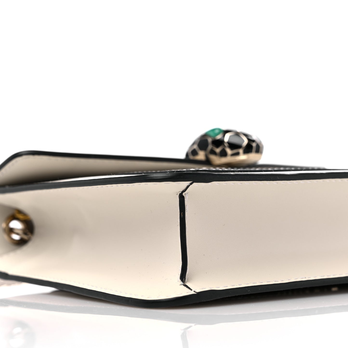 Small Serpenti Forever Snake Strap Crossbody Bag White Agate