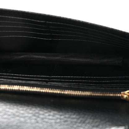 Gucci Dollar Calfskin Interlocking G Chain Wallet Black 5 of 9