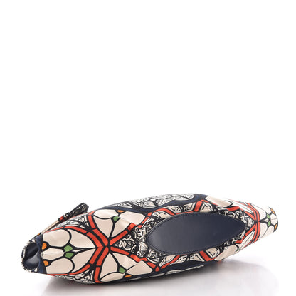 Alexander McQueen Silk Stained Glass De Manta Clutch White 4 of 12