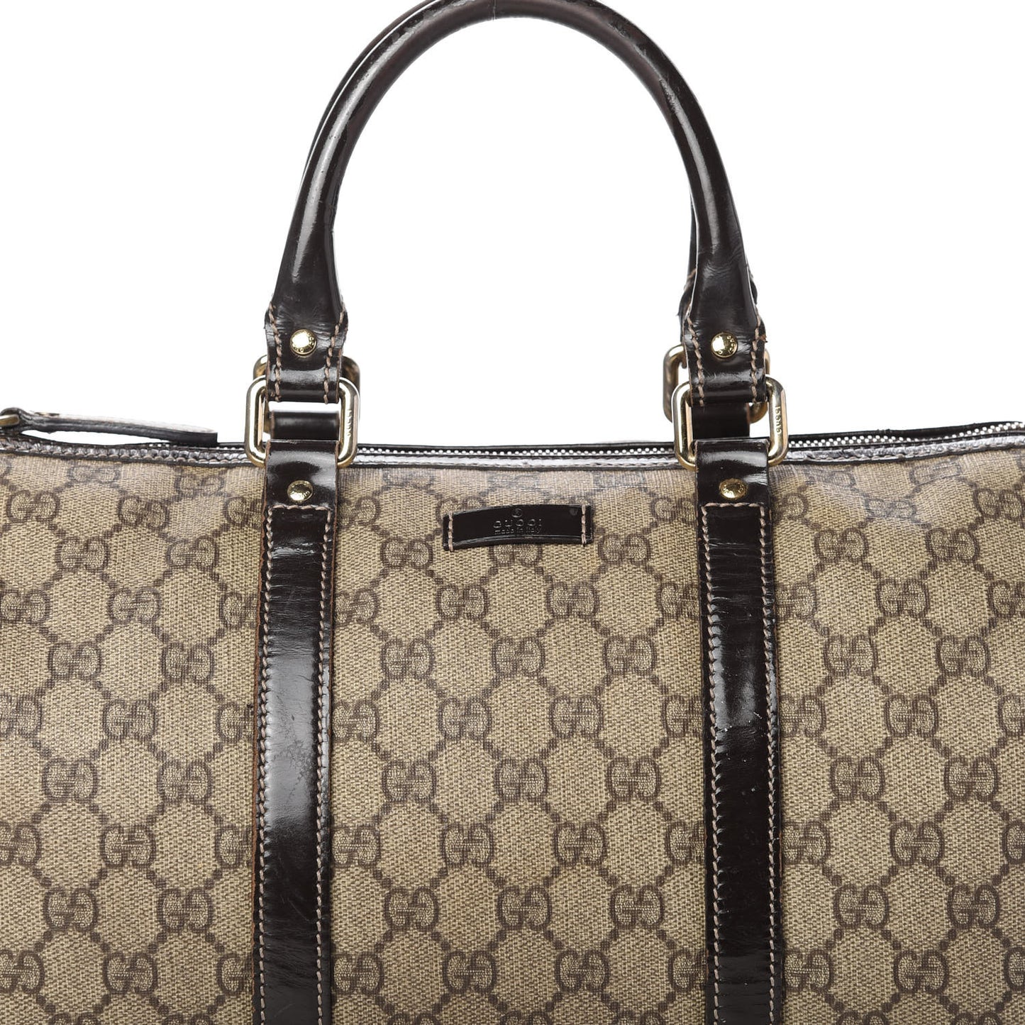 GG Plus Monogram Medium Joy Boston Dark Brown