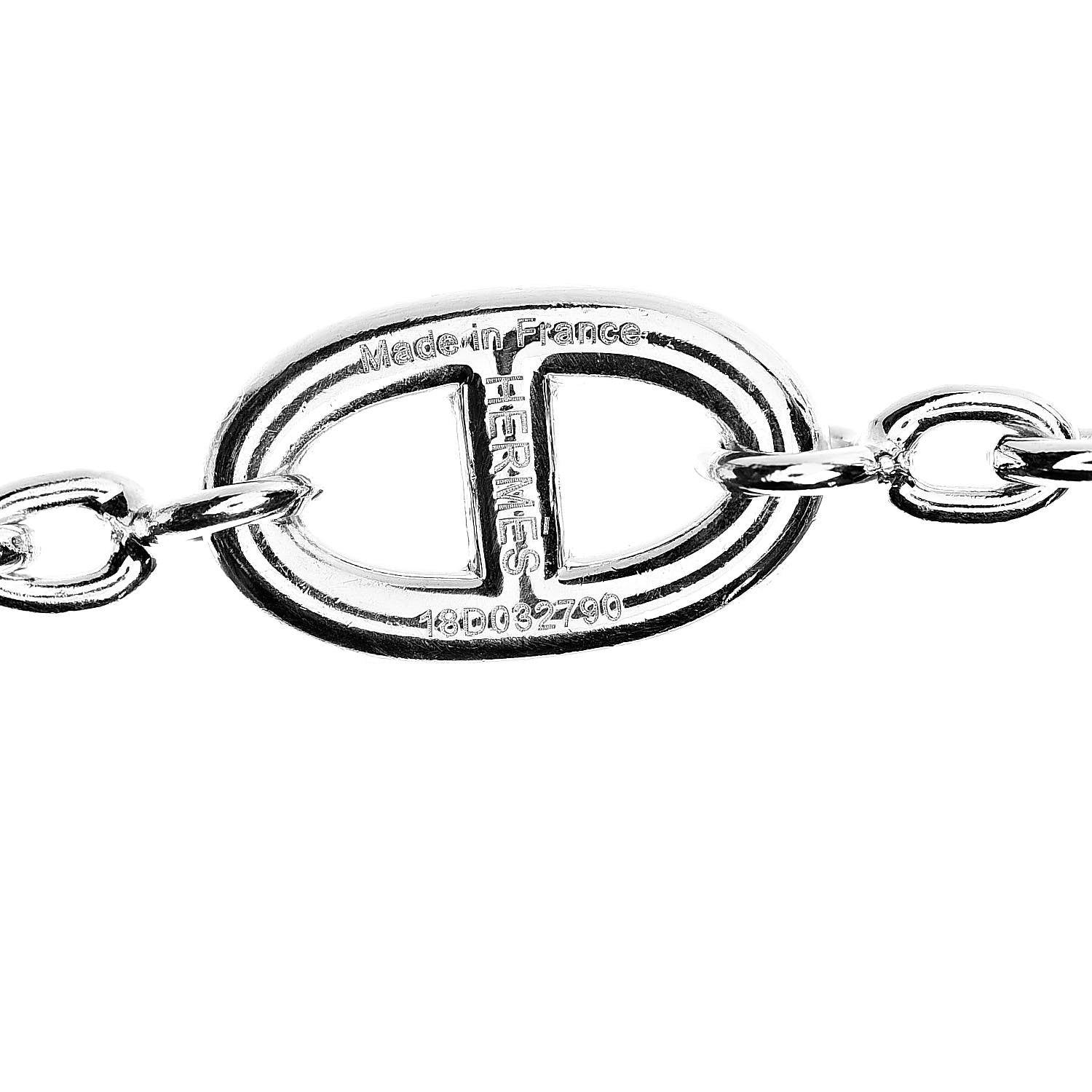 Hermes Sterling Silver Farandole Necklace 120 5 of 6