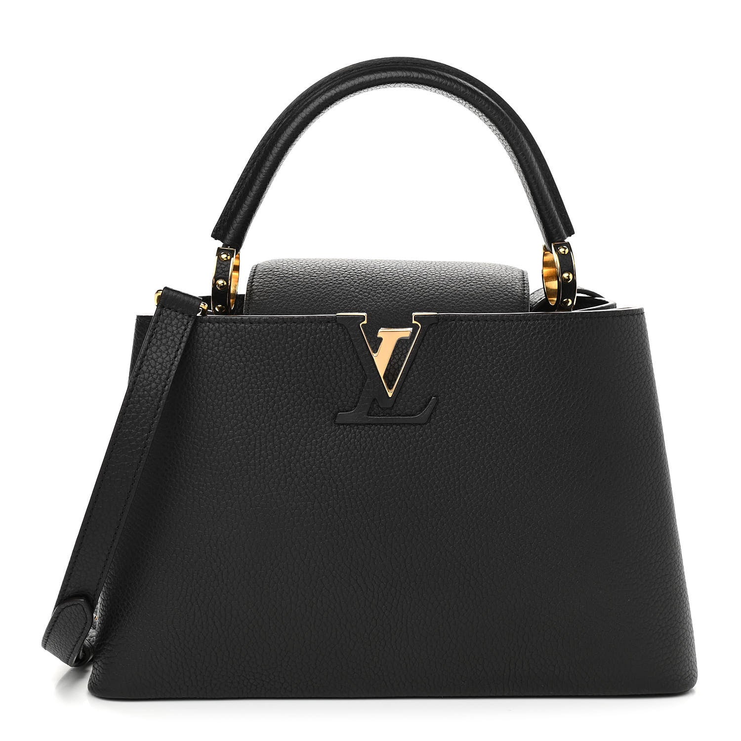 Louis Vuitton Taurillon Capucines PM Black 1 of 9
