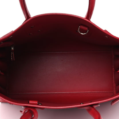 Saint Laurent Grained Calfskin Small Sac De Jour Lipstick Red 5 of 13