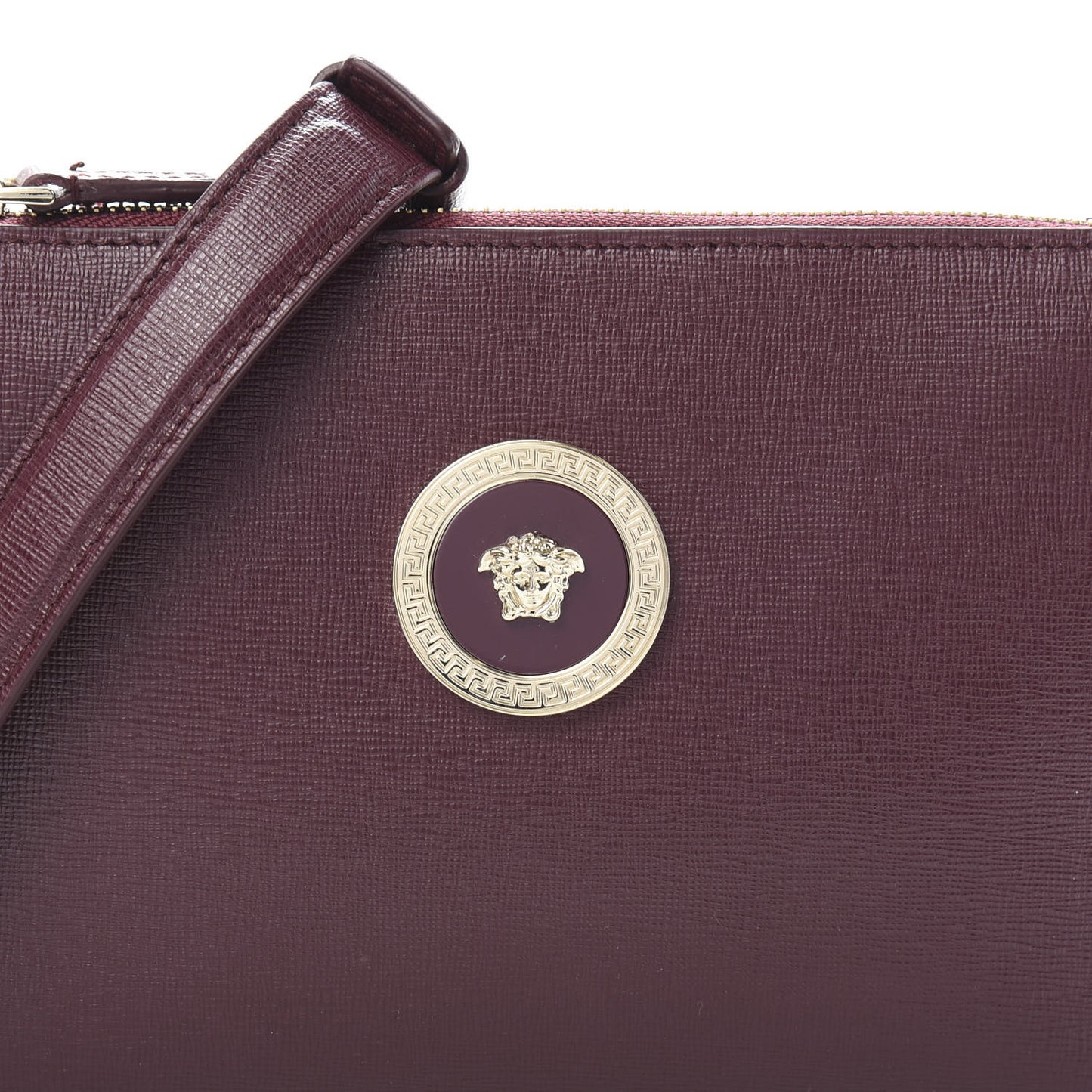 Saffiano Medusa Tribute Shoulder Bag Burgundy