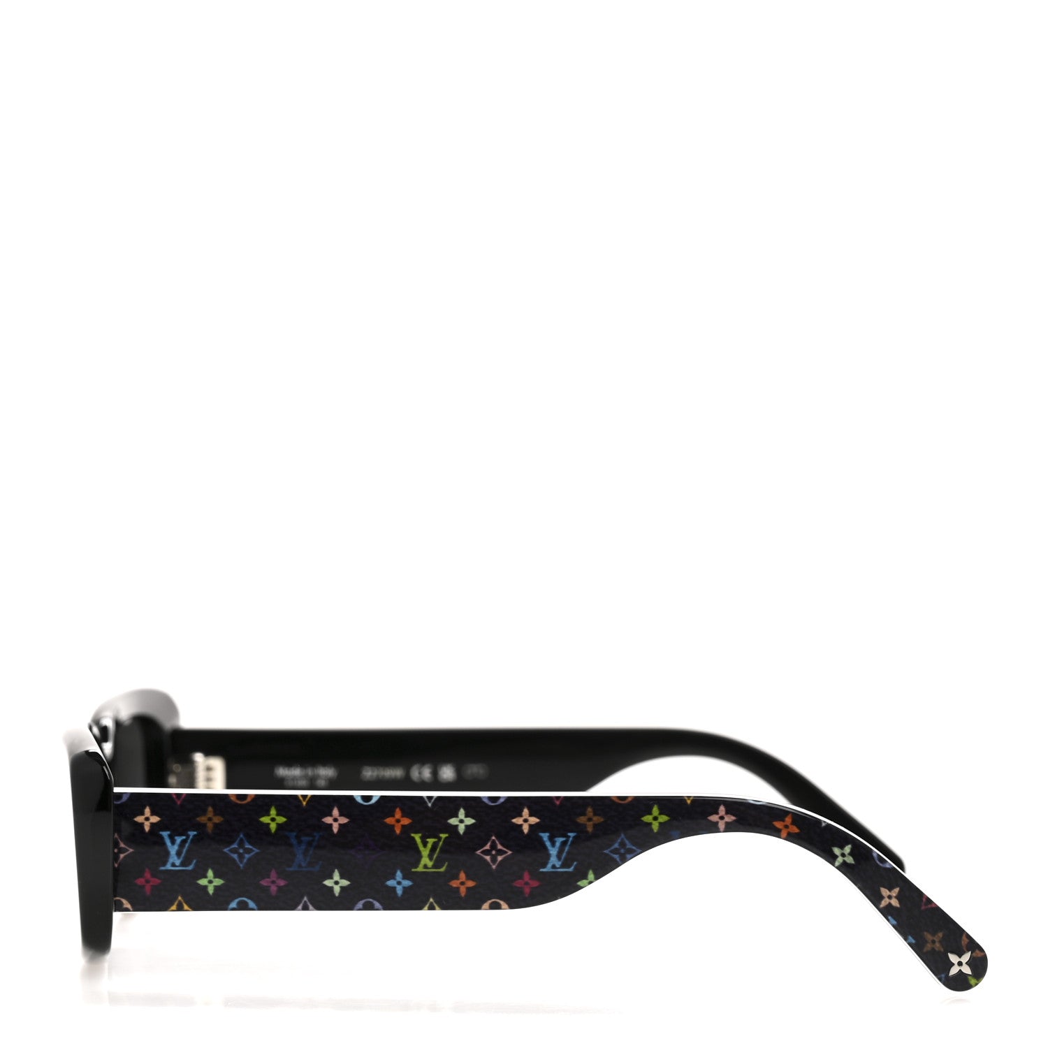 Louis Vuitton LV X TM Acetate Monogram Multicolor Sunglasses Z2709W Black 3 of 8