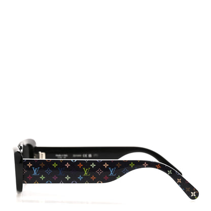 Louis Vuitton LV X TM Acetate Monogram Multicolor Sunglasses Z2709W Black 3 of 8