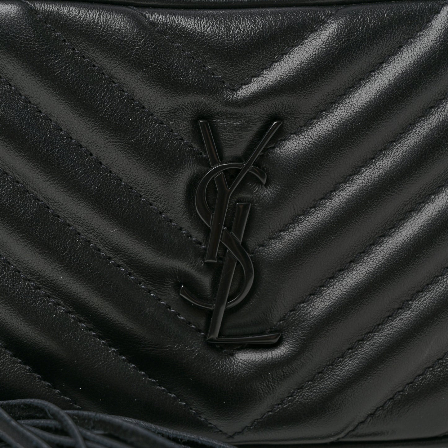 Calfskin Matelasse Monogram Lou Belt Bag Black