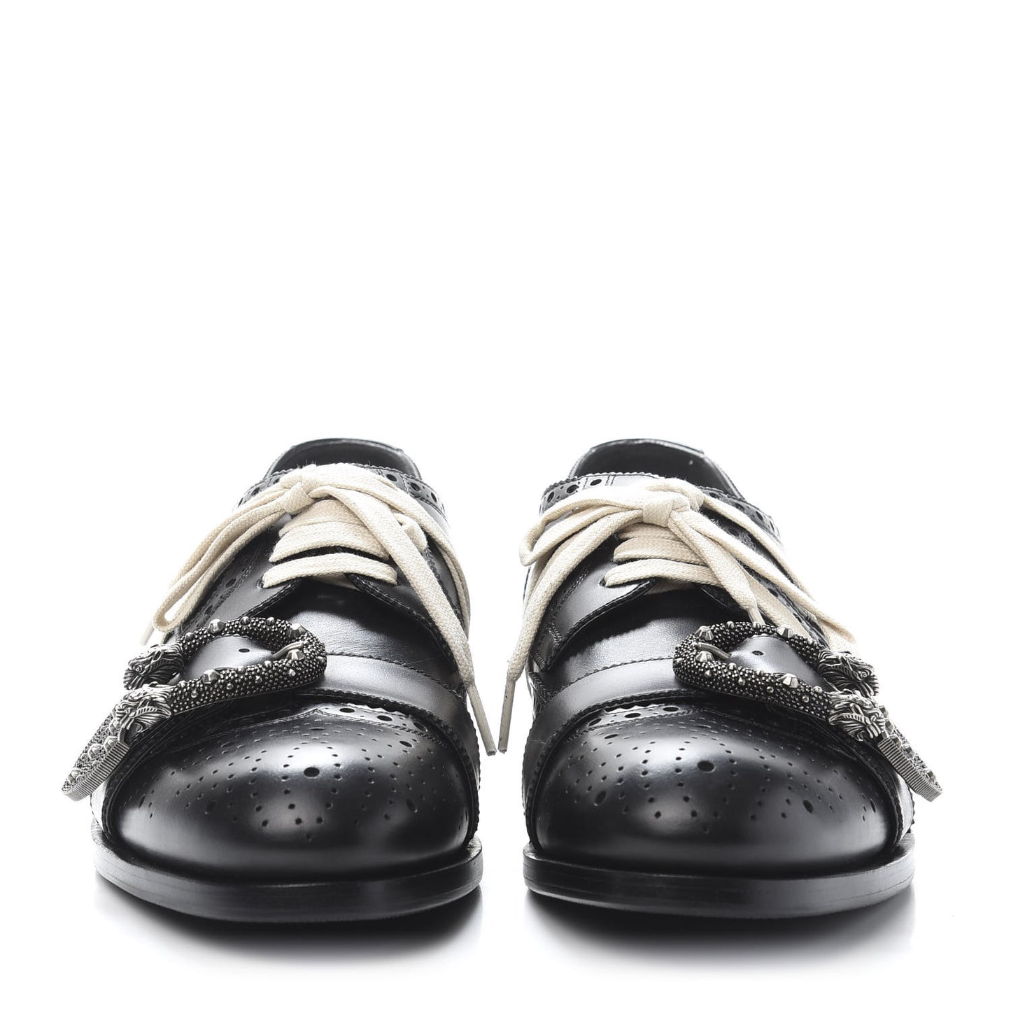 Calfskin Bee Embroidered Mens Queercore Brogue Derby Shoes 9 Black