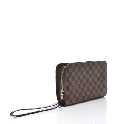 Louis Vuitton Damier Ebene Pochette Saint Louis Clutch 3 of 9