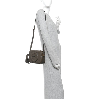 Gucci Sakai Be Green Calfskin Diagonal Stitched Small Blondie Shoulder Bag Craclet Brown 2 of 10