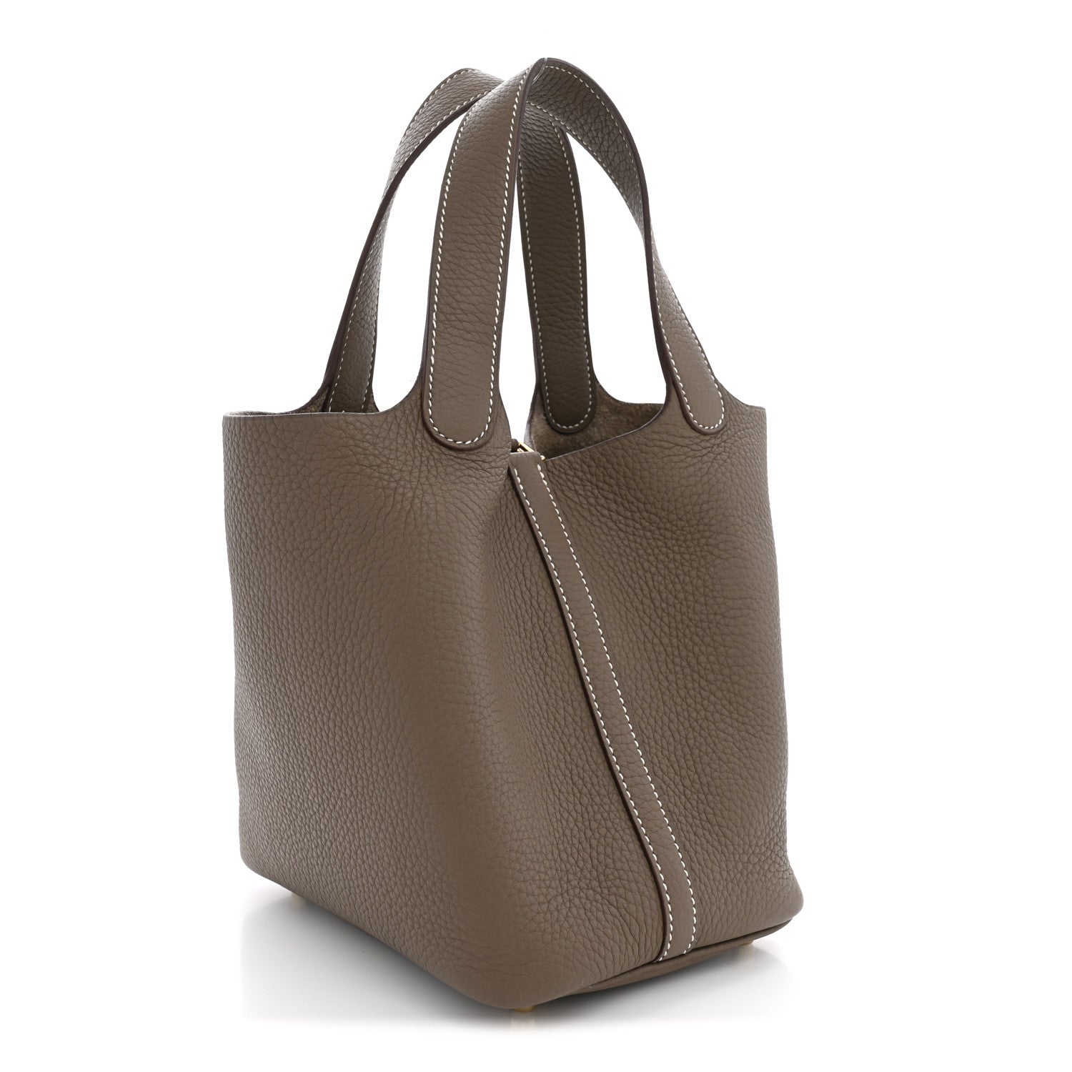 Hermes Taurillon Clemence Picotin Lock 18 PM Etoupe 3 of 12