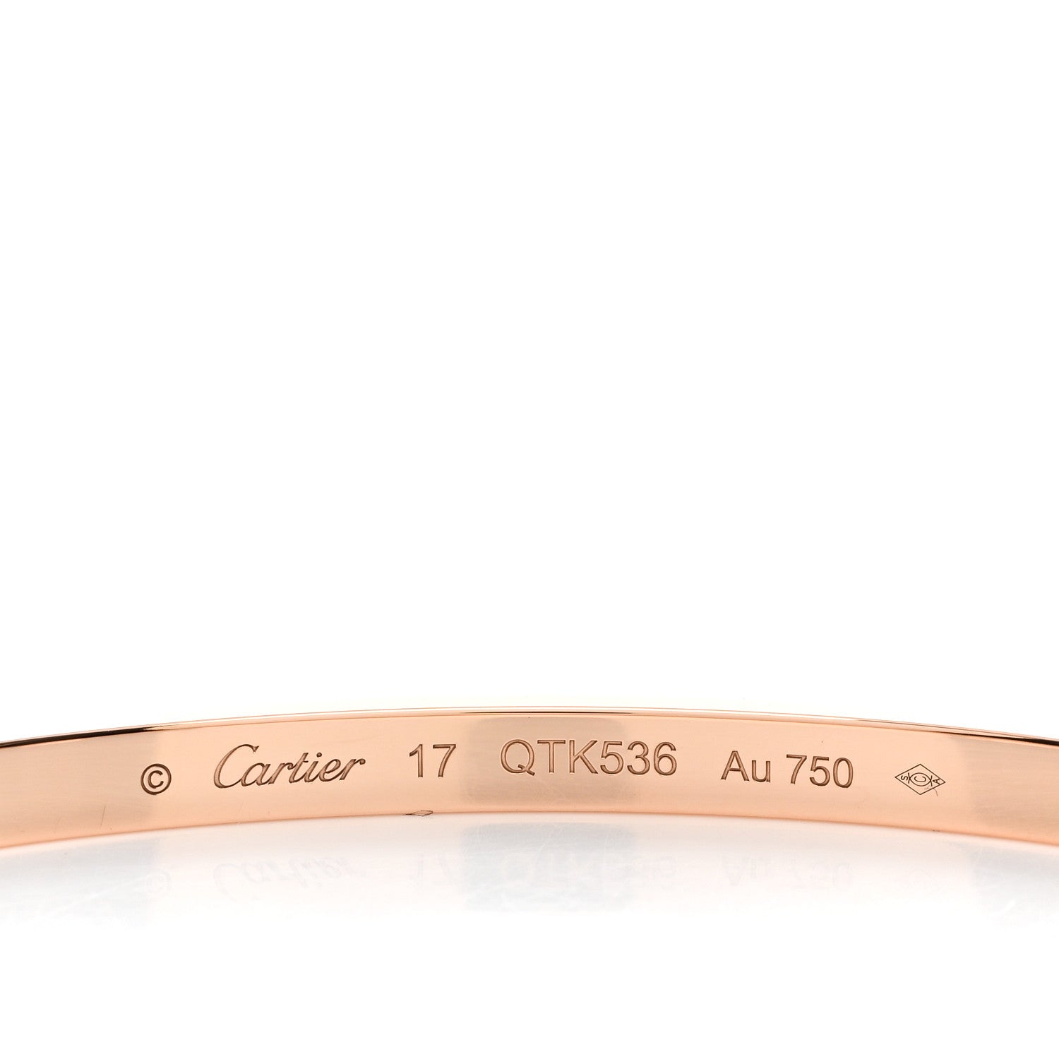 Cartier 18K Pink Gold Small LOVE Bracelet 17 4 of 4
