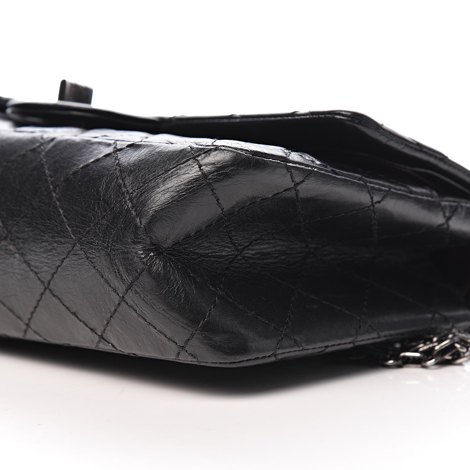 Chanel Aged Calfskin Quilted 2.55 Reissue 225 Flap Black 9 of 10
