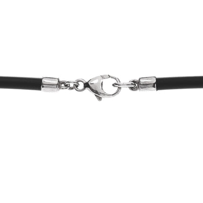 Tiffany Sterling Silver Rubber Atlas Bar Pendant Necklace 4 of 5