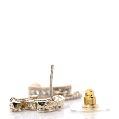 Chanel Crystal CC Cuff Single Earring Gold 3 of 5