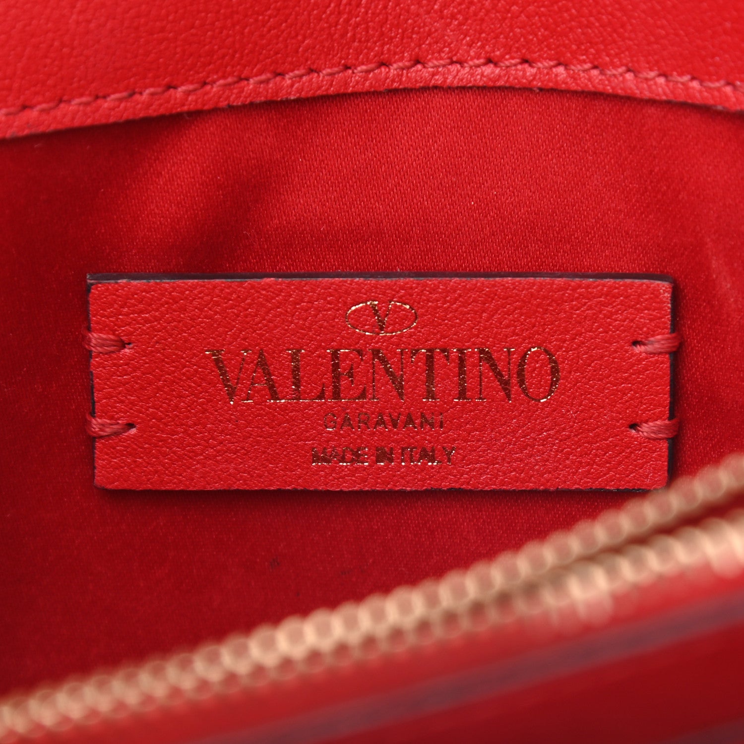 Valentino Garavani Calfskin VLogo Inlay Chain Pouch Rouge Pur White 6 of 18