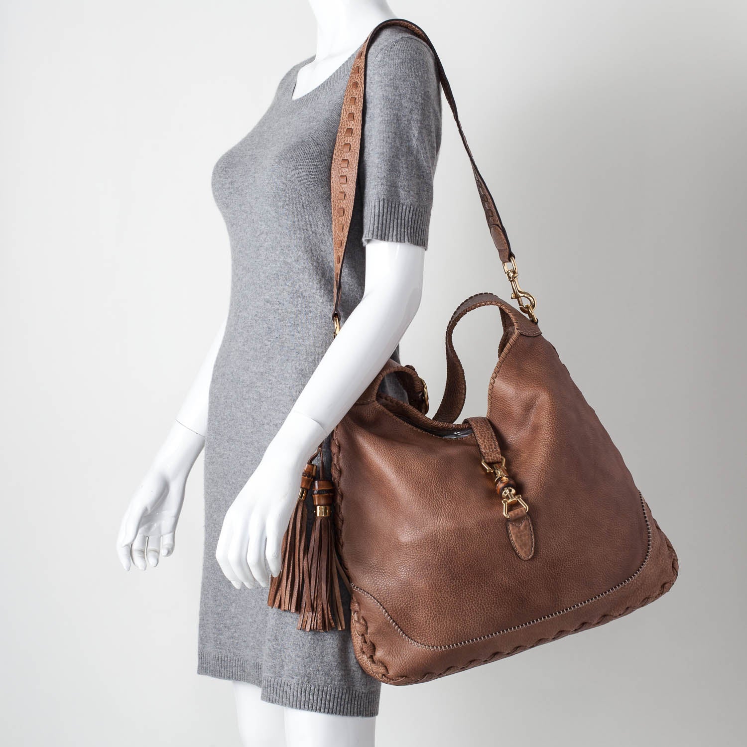 Gucci Leather Large New Jackie Hobo 2 of 16