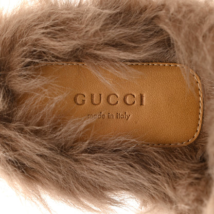 Gucci Calfskin Fur Womens Princetown Slippers 40 Black 7 of 10