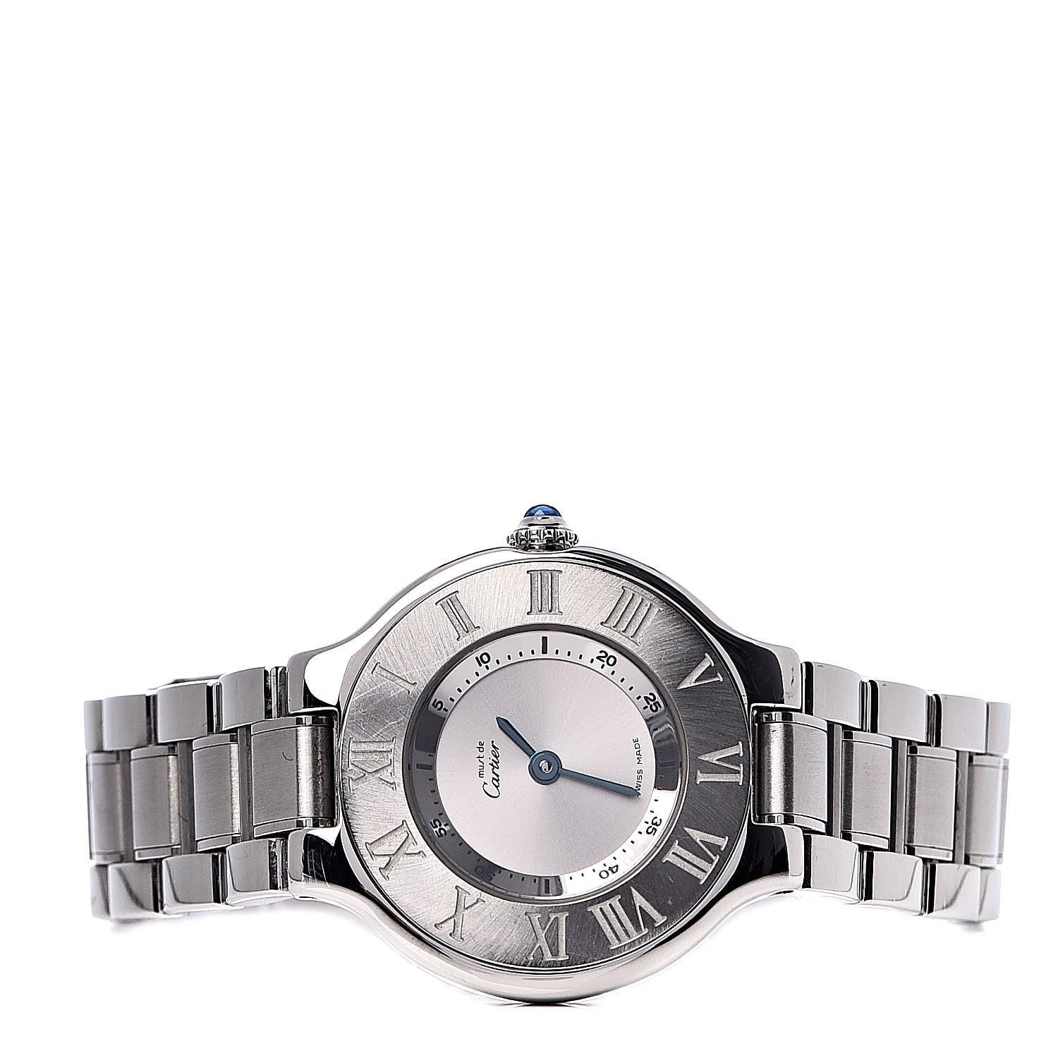 Cartier Stainless Steel 28mm Must De 21 Quartz Watch 3 of 9