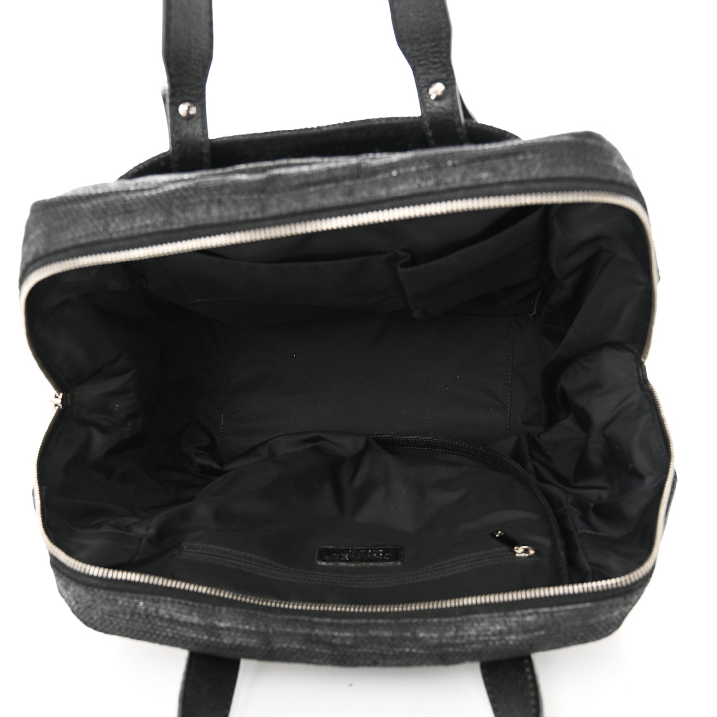 Coated Canvas Paris Biarritz Satchel Black