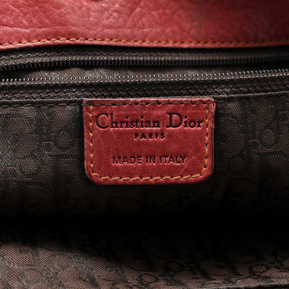 Christian Dior Calfskin Large Gaucho Double Saddle Bag Red 7 of 11