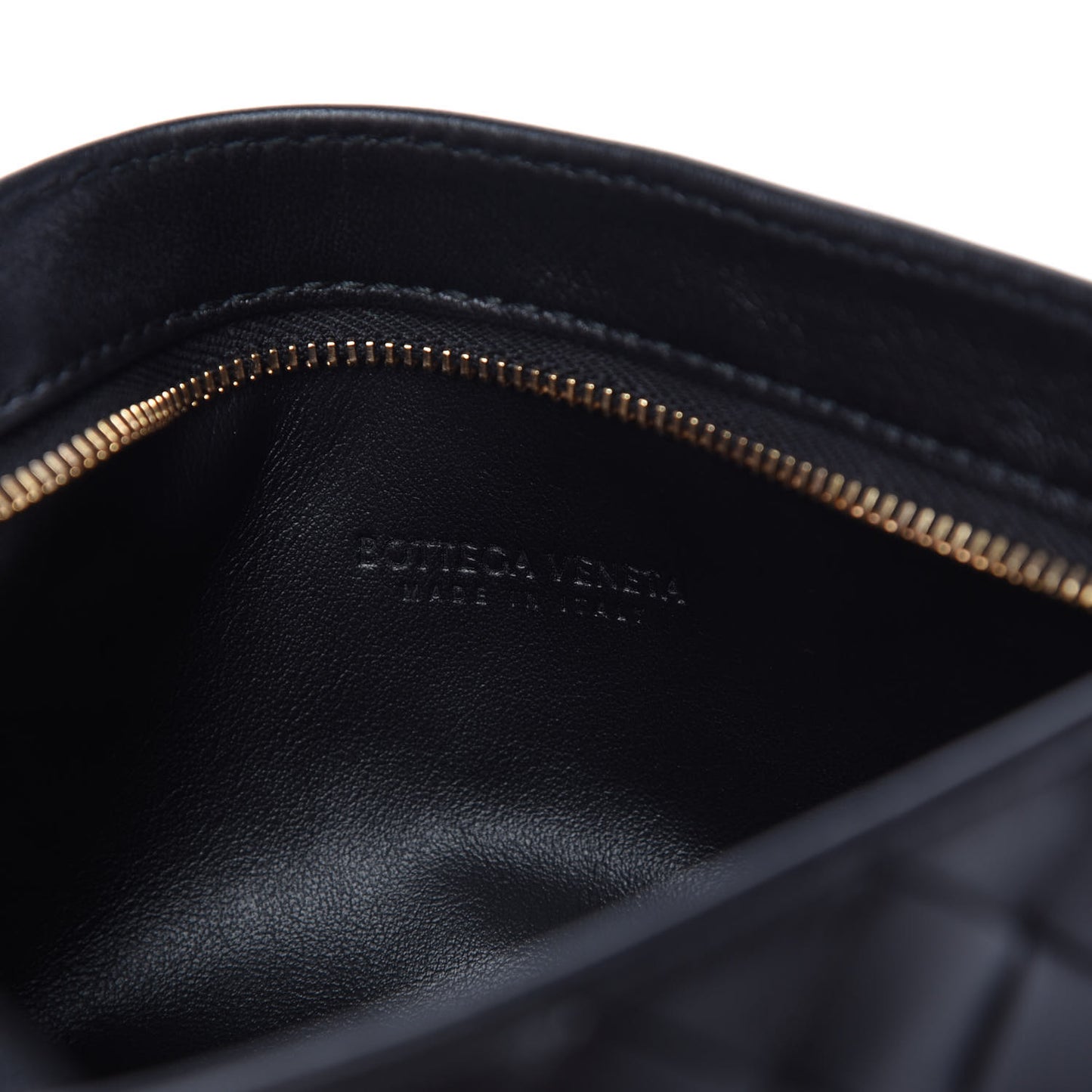 Nappa Intrecciato Mini BV Twist Black