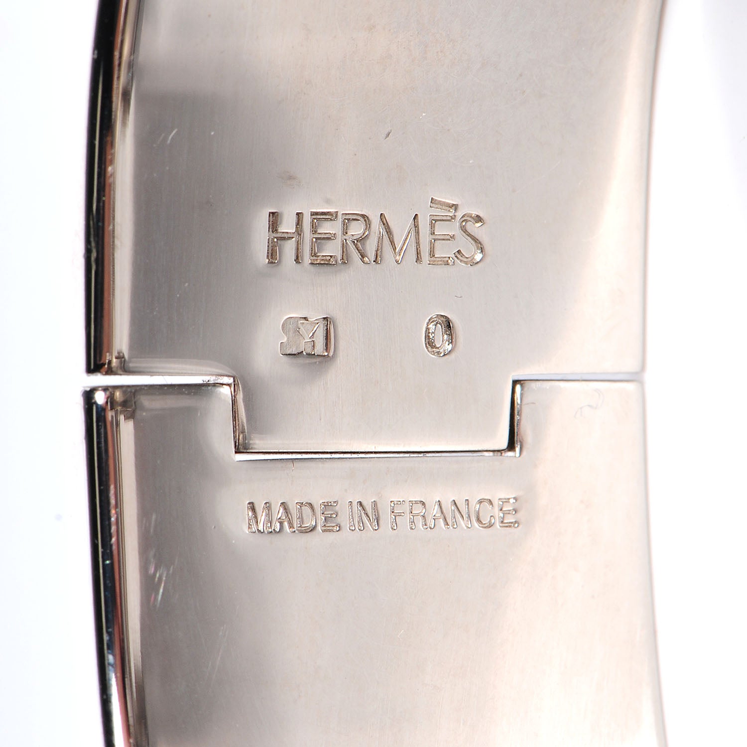 Hermes Enamel Clic Clac H Wide Bracelet PM Indian Bleu 4 of 5
