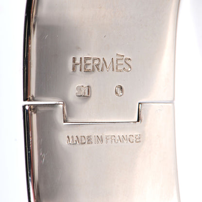 Hermes Enamel Clic Clac H Wide Bracelet PM Indian Bleu 4 of 5