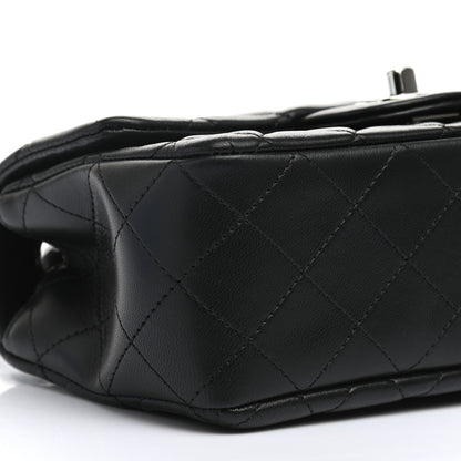 Chanel Lambskin Quilted Mini Rectangular Flap Black 9 of 11