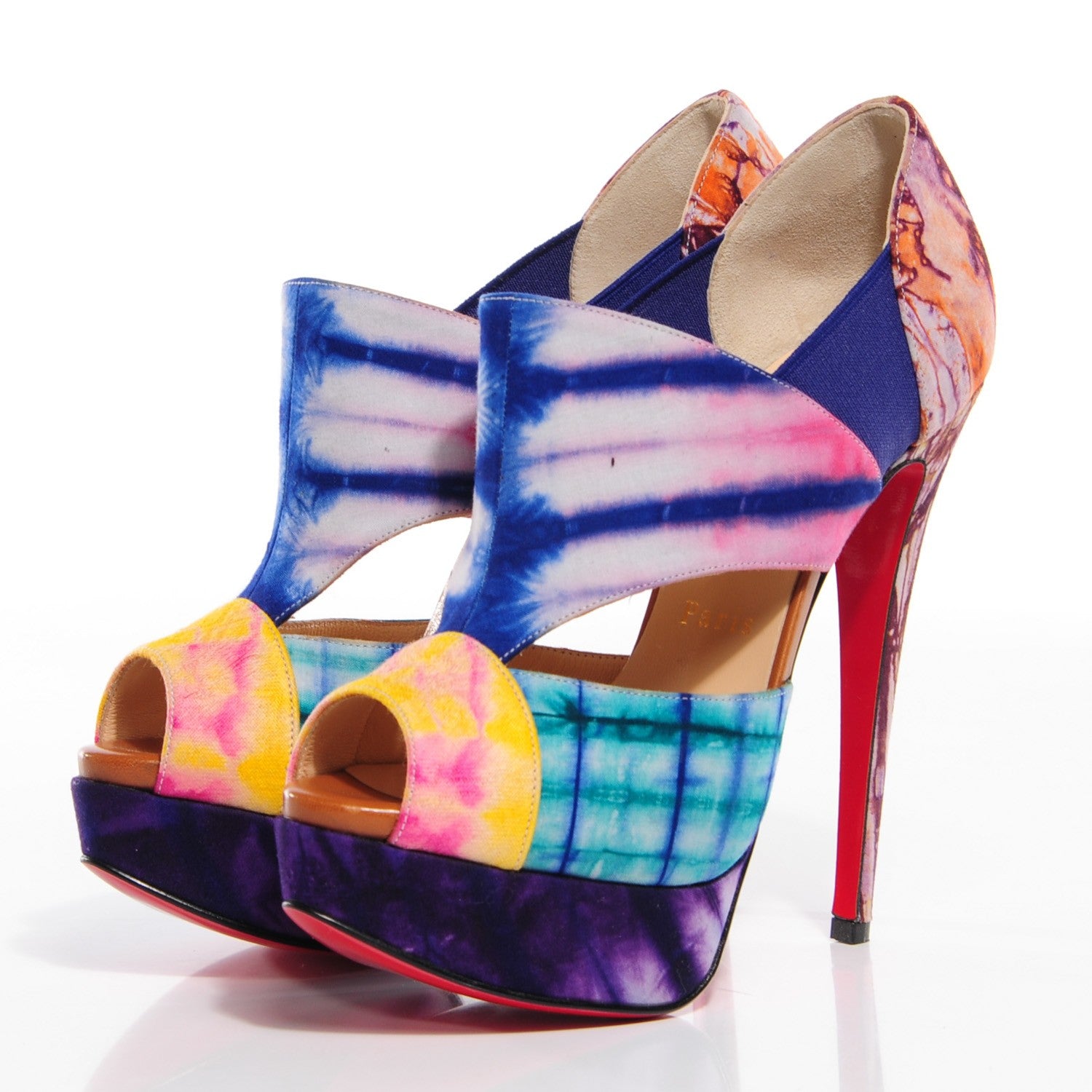 Christian Louboutin Bazin Pitou 150 Platform Pumps 36.5 Multicolor 3 of 7