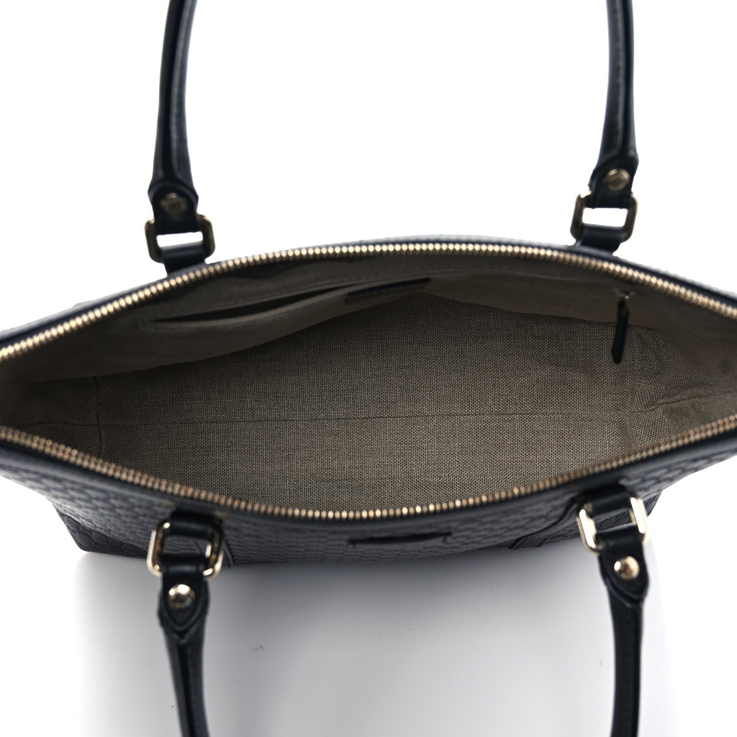 Gucci Soft Microguccissima Small Zippered Satchel Black 5 of 10
