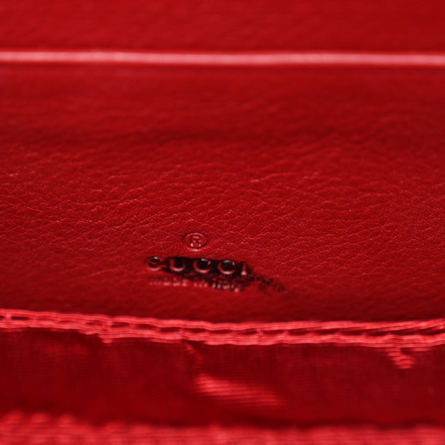 Moire Fabric Calfskin Rhinestone Monogram Monochrome Lizard Embossed Mini Bamboo 1947 Top Handle Chain Bag Red